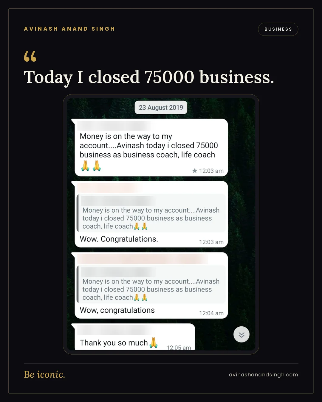 Business Growth testimonial